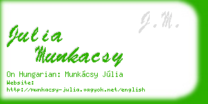 julia munkacsy business card